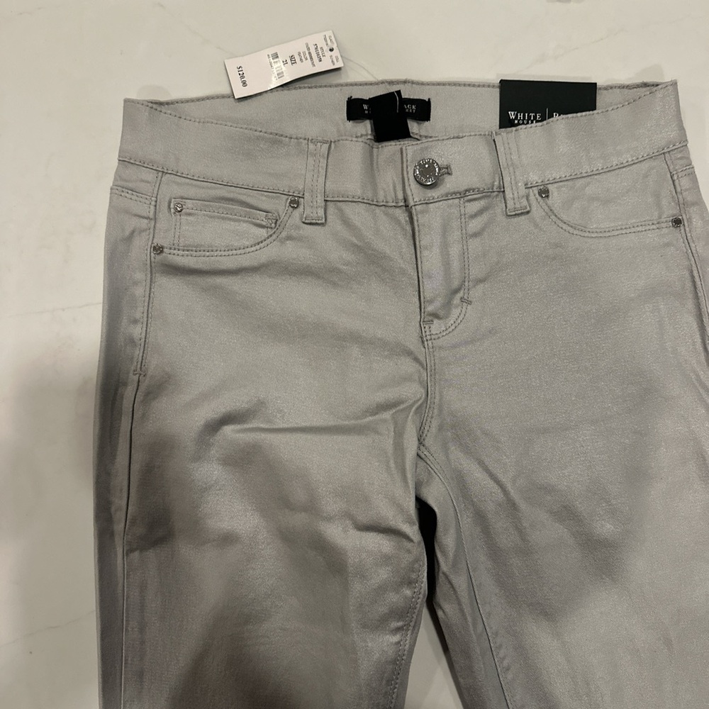 White House Black Market Gray Skinny Jeans